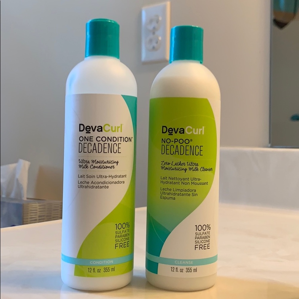 DevaCurl decadence no-poo and one condition